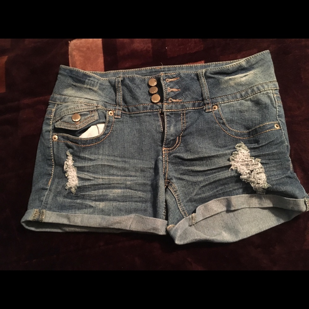 High waist Jean shorts